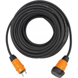 ProfessionalLINE Cordon prolongateur IP44 10m noir H07RN-F 3G2,5