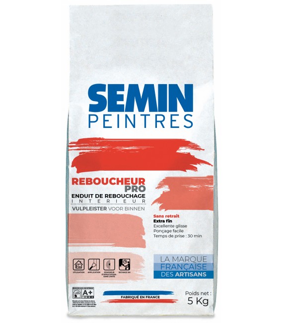 SEMIN REBOUCHEUR PRO ENDUIT DE REBOUCHAGE EN POUDRE INTÉRIEUR